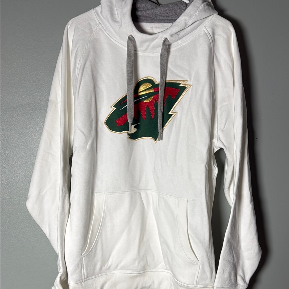 MN Wild White Hoodie